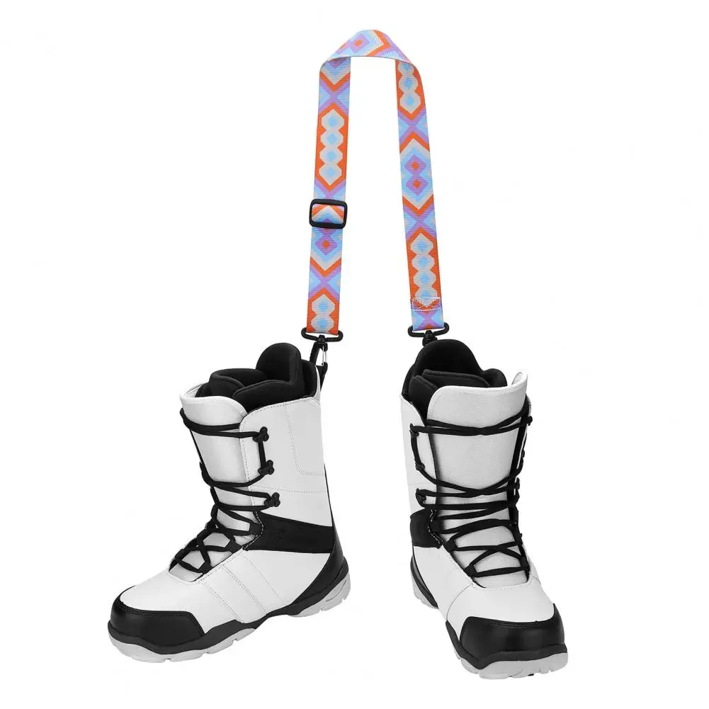 Correa de transporte de botas de esquí ajustable con Clips de gancho, patín de patinaje sobre hielo, bota de Snowboard, correa de hombro, eslinga