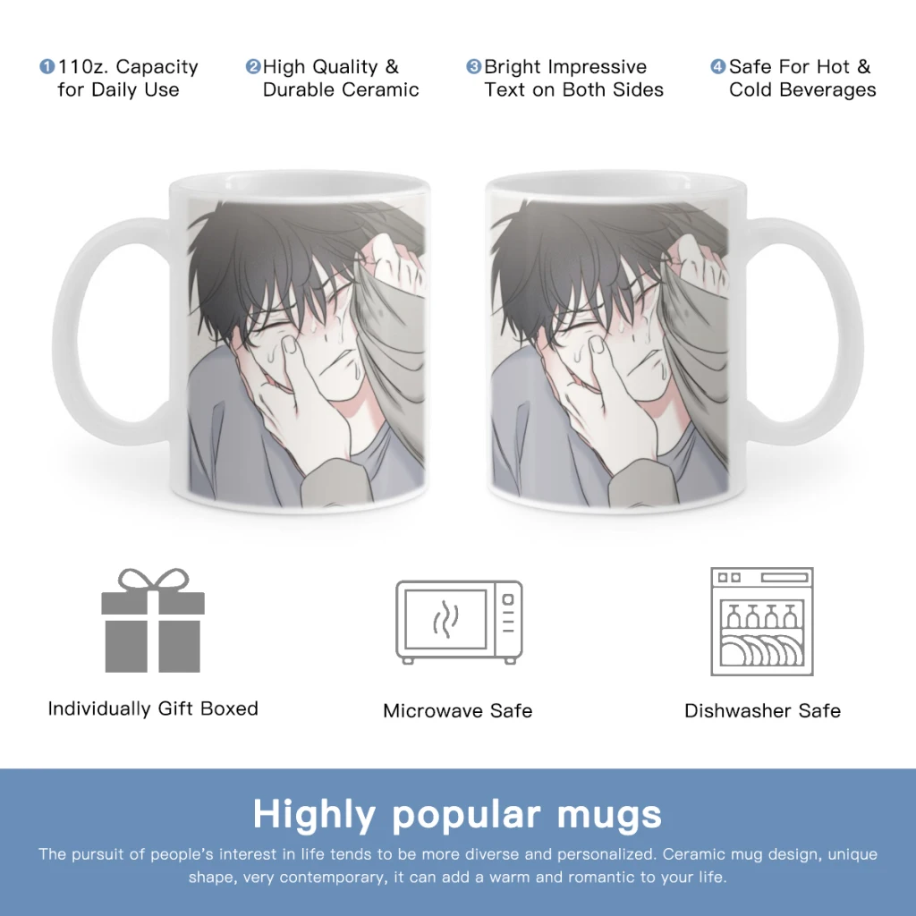 19 days anime Free shipping 11OZ Coffee Mug Beer Mugs Tea Milk Cup For coffee Lovers Surprised Gift