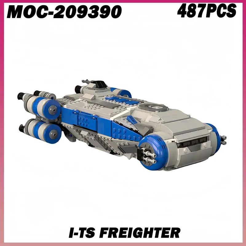 

487 шт. I-TS грузовик MOC модель кирпич DIY диорама для взрослых и детей игрушки набор строительных блоков подарки Монтессори украшение комнаты