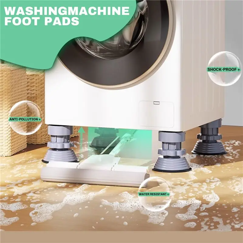 B69A Washing Machine Support Adjustable Height Anti Vibration Washing Machine Foot Pads For Washer And Dryer