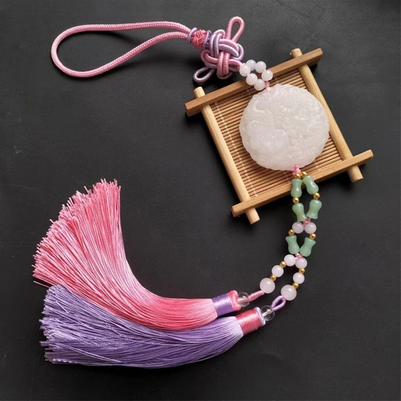 1pc Hanfu Jade Quaste Anhänger Zubehör Chinesischen Stil Antike Hanfu Kleid Taille Tragen Hängende Dekorationen Wohnkultur Geschenke