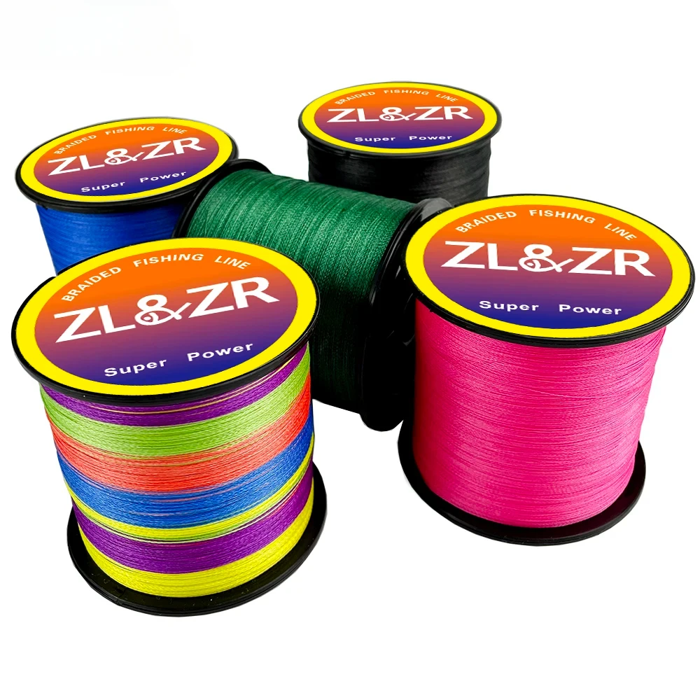 ZL&ZR ALL Color 4X 300M Braided Fishing Line Super Strong Strength 10LB-80LB Wear-resistant Lure Fishing Line PE Line