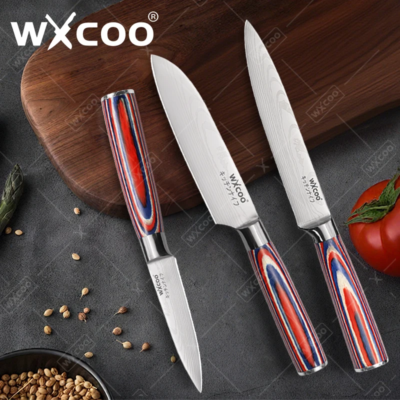 WXCOO Küchenmesser, Mehrzweckbeinmesser, Ausbeinmesser, Obstschneiden, Messer aus Edelstahl mit hohem Kohlenstoffgehalt und Schneidemaschine für Fleisch