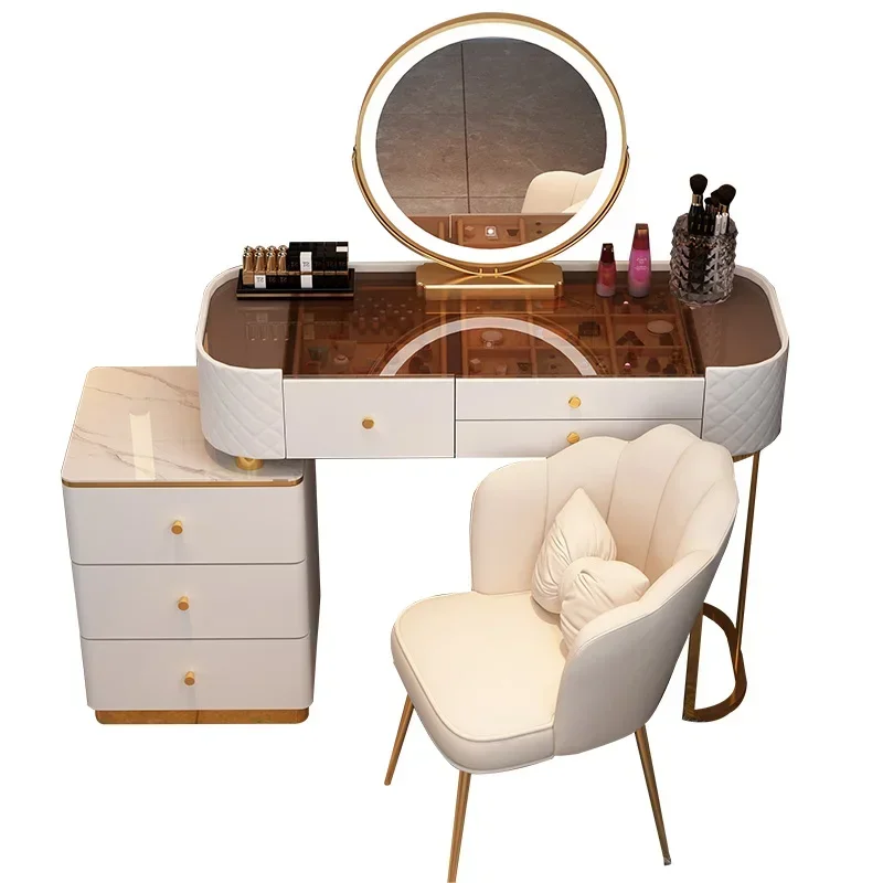 Nordic Dressing Table Drawer Beautiful Storage Girls Makeup Bedroom Dressing Table Living Room Furniture Meuble De Rangement