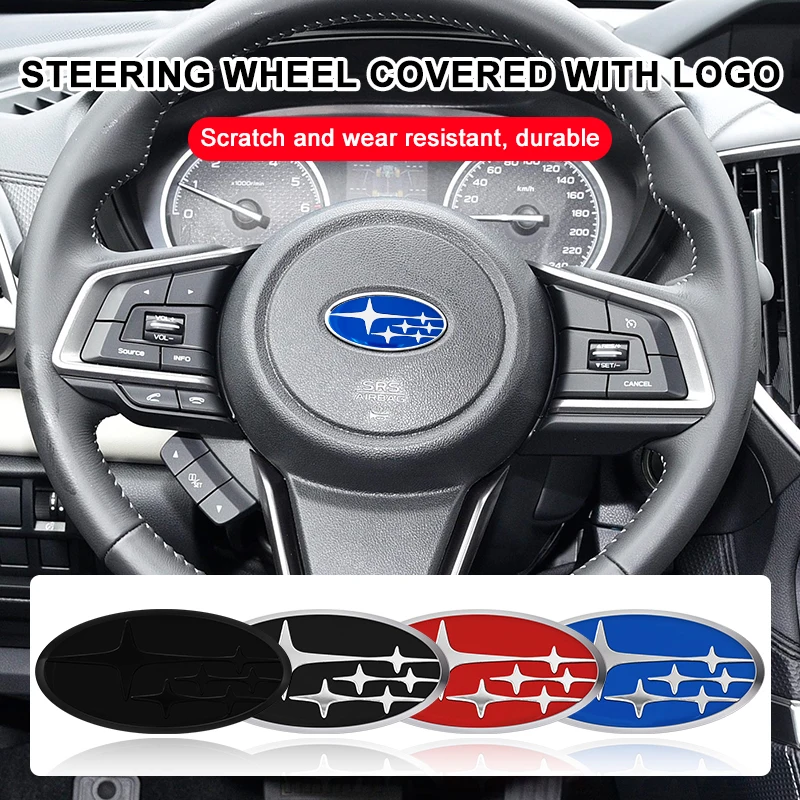 1 قطعة عجلة توجيه سيارة لاصقة تزيين شارة السيارات التصميم لسوبارو فورستر امبريزا Outback ليجاسي Tribecacar WRC XV