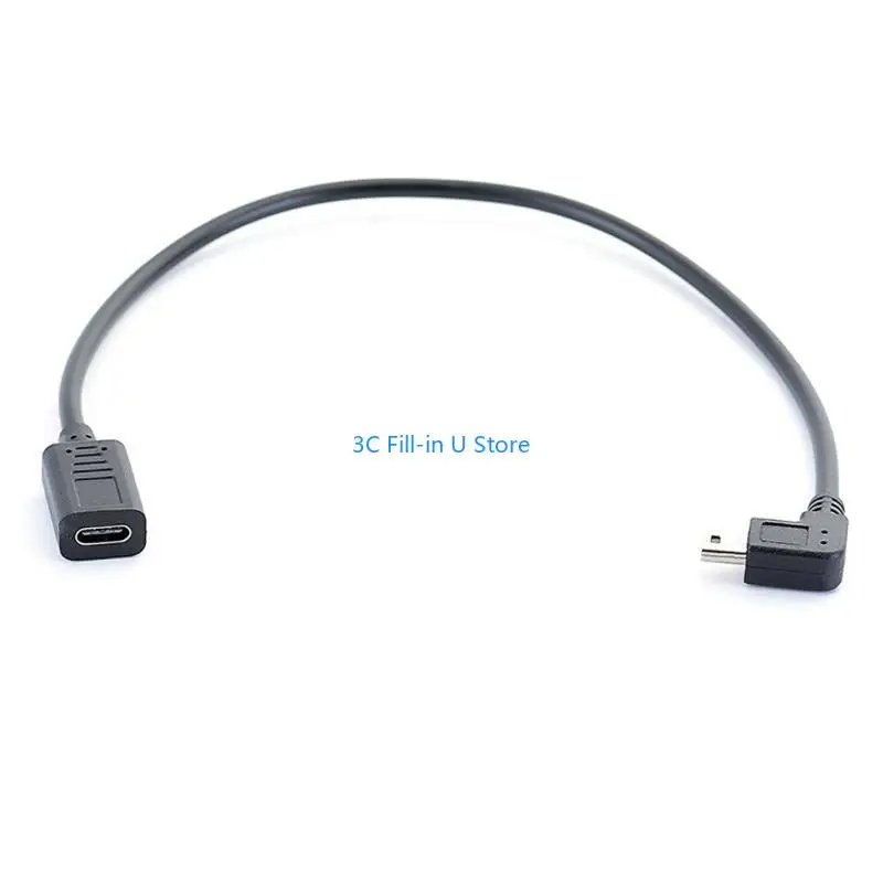 

G8TA Type C Женский до мини -USB 5PIN мужской конверсий Кабельный шнур долговечность для цифровой камеры MP3 -плееры