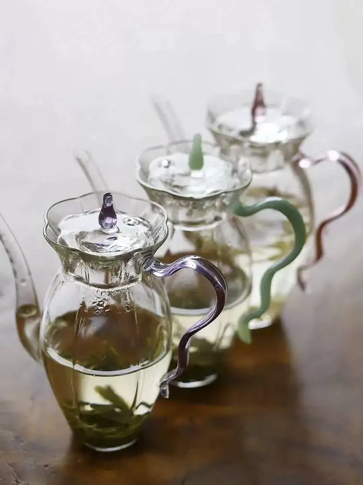 Wuyintang high End Handmade Teapot Single Pot For Home Use High Temperature Resistant Glass Pot Vintage Exquisite Tea