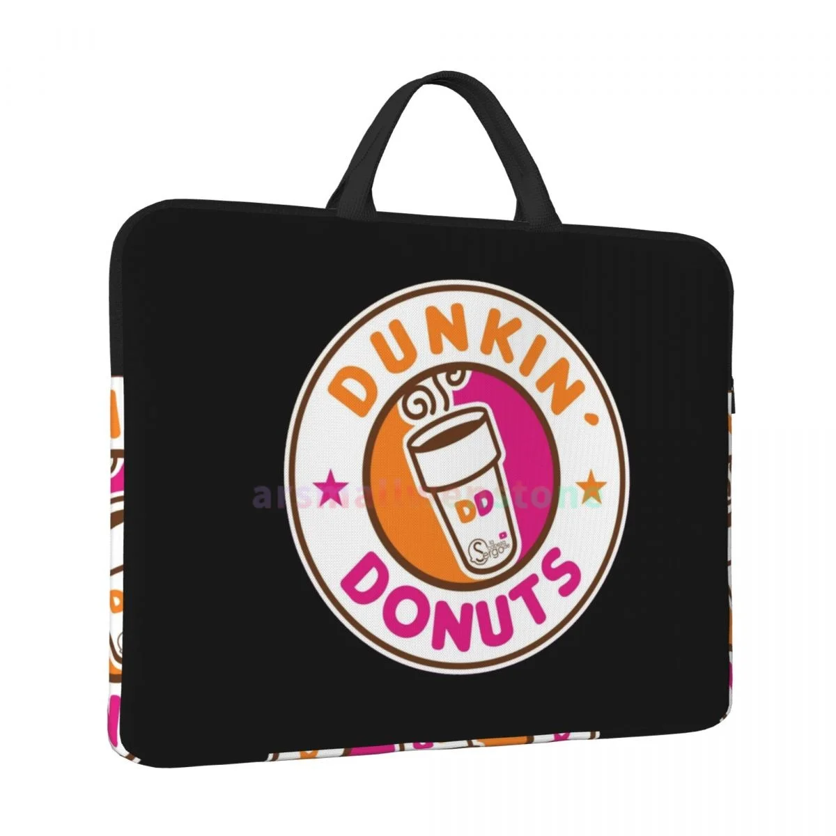 Dunkin Donuts Logo Laptop Bag Computer Bag Office Business Travel 14 Inch Water Resistant Large Laptop Case