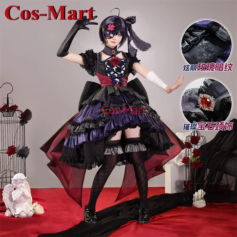 

Cos-Mart Anime Love, Chunibyo & Other Delusions Takanashi Rikka Cosplay Costume Gorgeous Cover Formal Dress Role Play Clothing