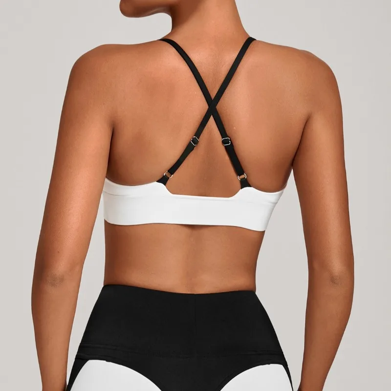 

Women's Tight Yoga Bra with Adjustable Shoulder Straps Sports Bra with Shock Absorption and High Elasticity Outdoor Fitness Top