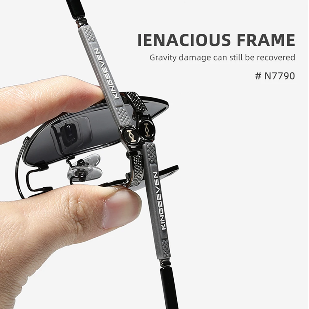 KINGSEVEN Marke männer Sonnenbrille Polarisierte Anti-Glare Angeln Fahren Gläser UV400 Shades Für Männer/Frauen – Detail 3