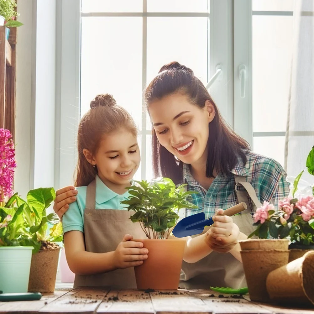 6-delige kinderplantgereedschappen tuinset voor kinderen met troffel tuin houten hark