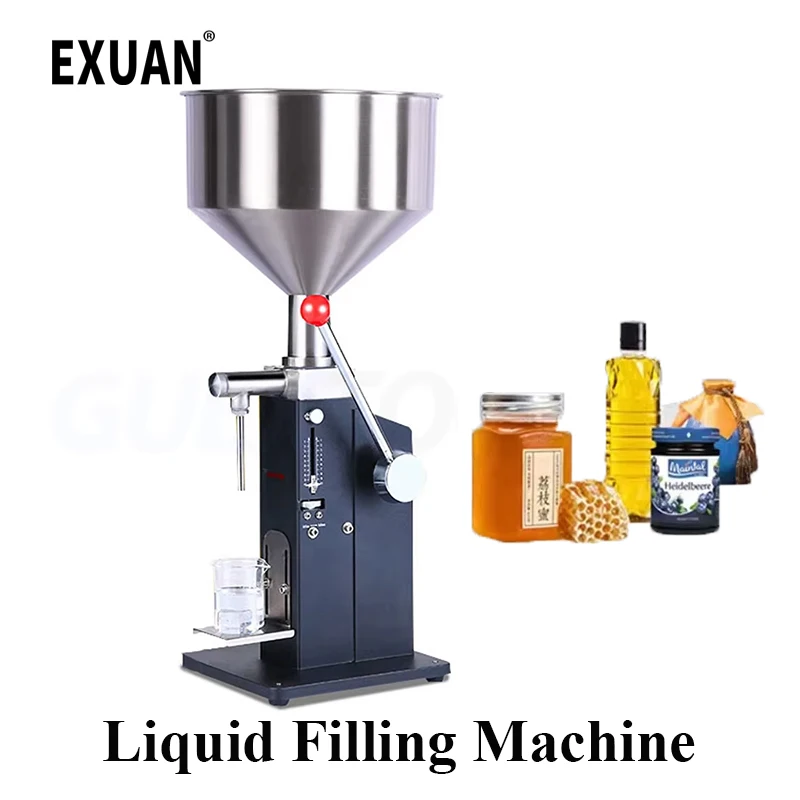 10-100ML Liquid Paste Filling Machine Manual Honey Pasta Sauce Gel Peanut Butter Cosmetic Cream Juice Bottle Quantitative Filler