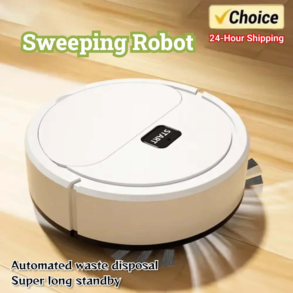 2024 New Model Sweeping Robot Automatic Home Mini Cleaning Machine USB Charging Smart Sweep Mop 2-In-1 Vacuum Cleaner Gift Toys