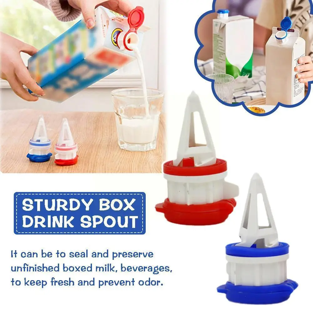 Boxed Drink Deflector - Practical Sealing Cover Extension with Anti-spill Beverage Drainage Mouth for Household Articles