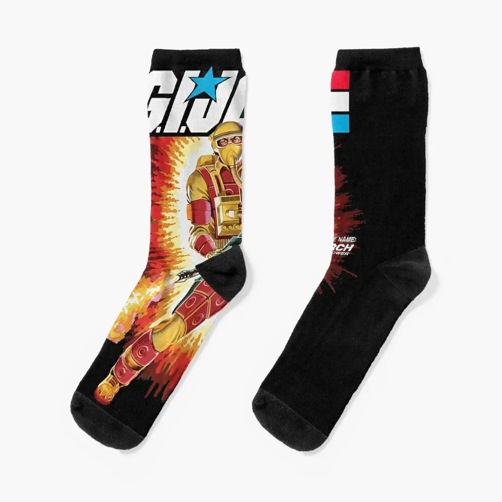 

G.I Joe Blowtorch Socks winter thermal floral hiking Socks Men Women's