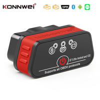 KONNWEI ELM327 V1.5 OBD2 Diagnostic Scanners KW901 Bluetooth 5.0 For IOS Car Scanner MAXOBD OBD II Engine Check Code Reader Tool
