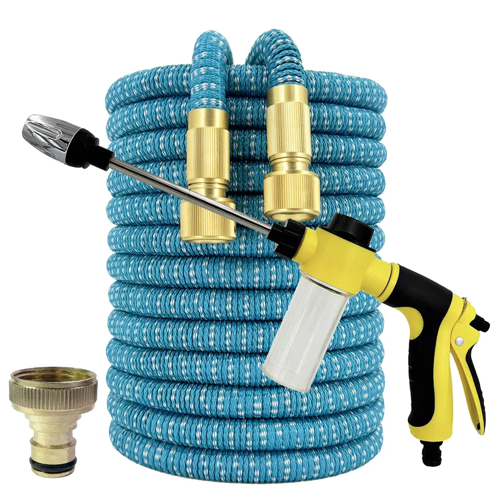 

Новый тип садового водяного шланга, расширяемый двойной металлический разъем, катушка из ПВХ высокого давления, волшебные водопроводные трубы для орошения садовой фермы