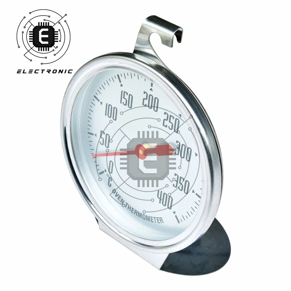 400°C Stainless Steel Oven Thermometer Mini Dial Stand Up Temperature Gauge Gage Food Meat Kitchen Tools Oven Cooker Hygrometer