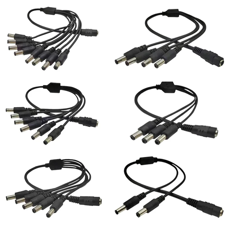 

5,5*2,1 мм Кабель-разветвитель постоянного тока 2-в-1 Камера видеонаблюдения Светодиодная лента 8-в-1 7-в-1 6-в-1 5-в-1 Соединительный шнур 4-в-1 3-в-1