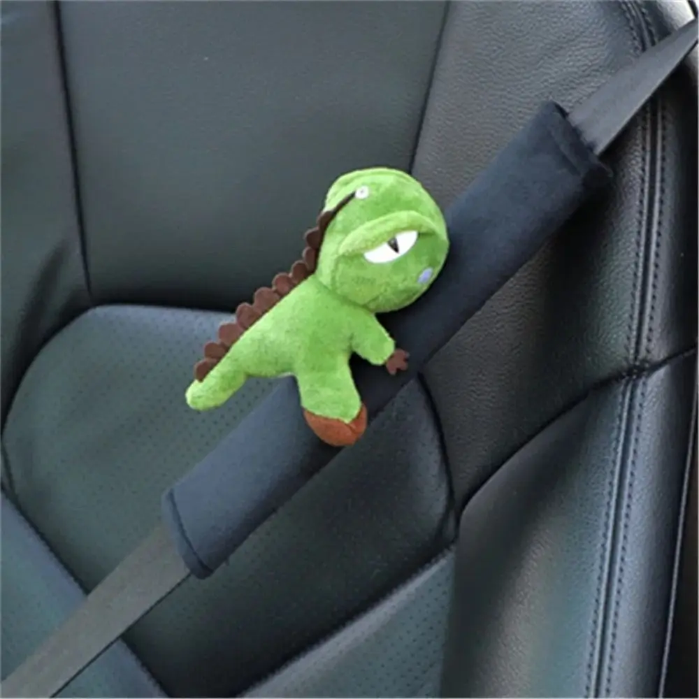 

Soft Plush Car Seat Belt Cover Animal Dinosaur Safety Belt Protector Cartoon Cute Seatbelt Shoulder Pads Auto Ornament
