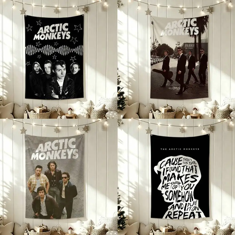 

A-Arctic M-Monkeys Band Flags Wall Hanging Tapestry Outdoor Garage Room Decorative flag Background Blanket