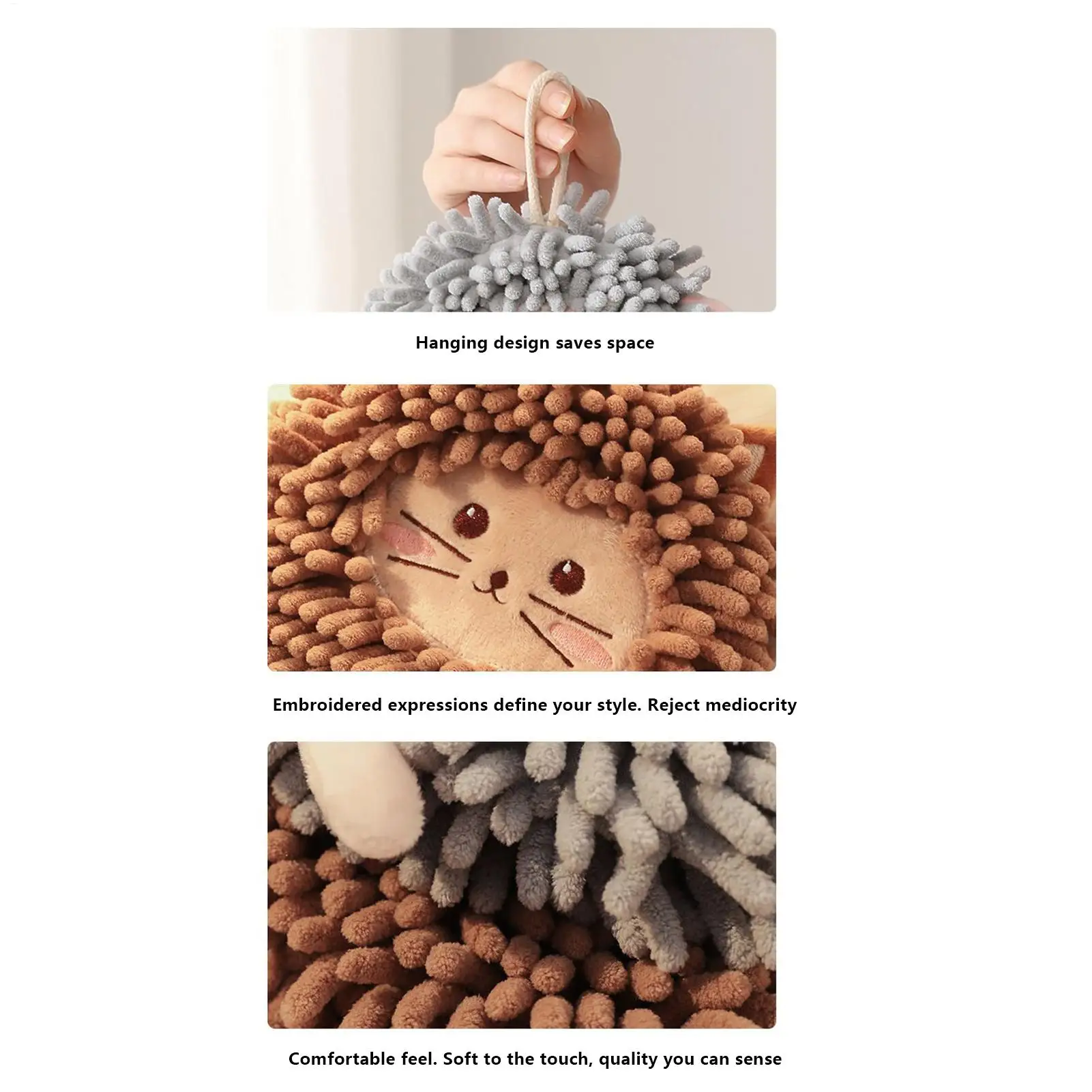 

Chenille Towel Balls Absorbent Chenille Washcloth Ball Soft Washcloth For Bathroom Kitchen Travel Hotel Dormitory Laundry