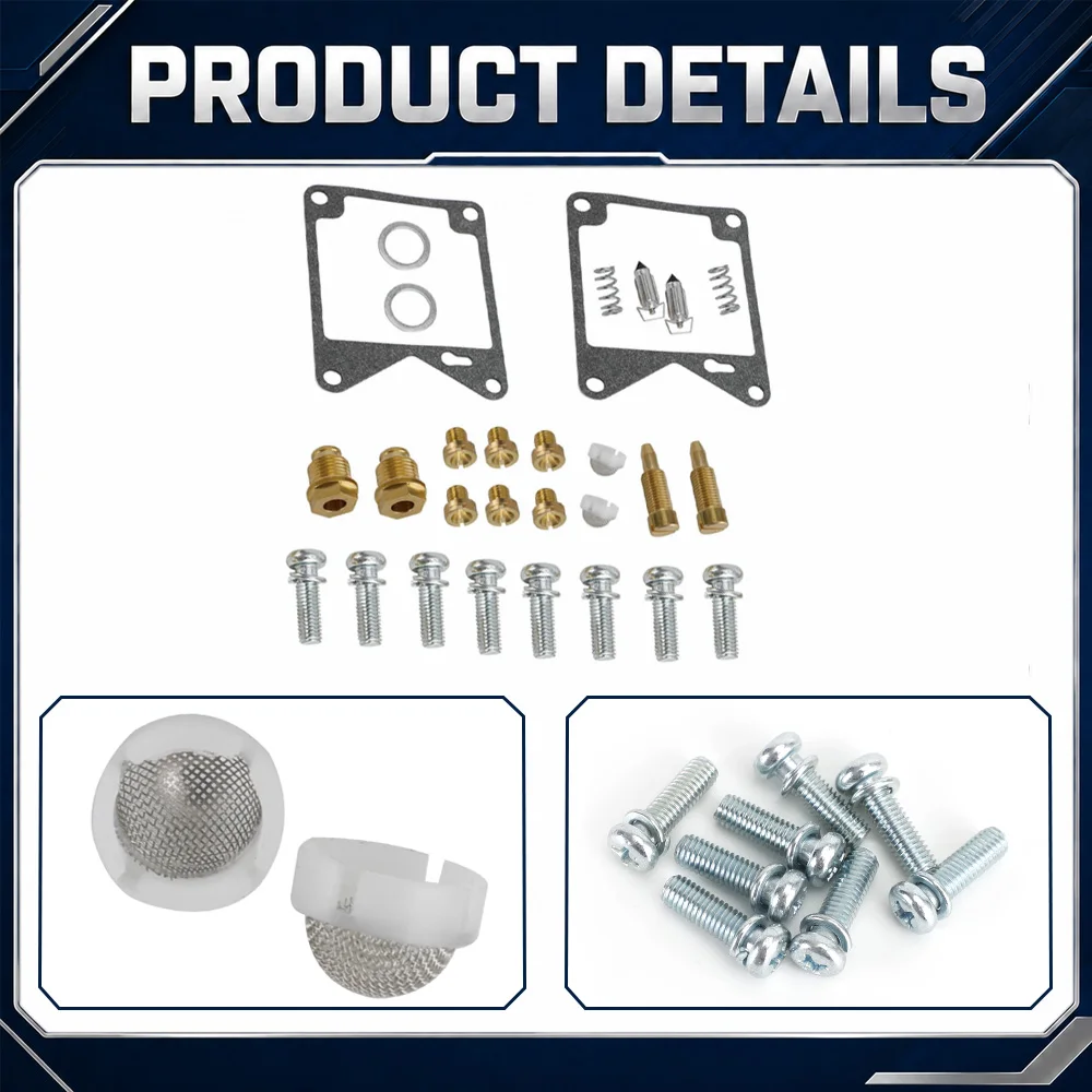 For Yamaha XV920R Seca 1981-1982 For Yamaha XV920 Virago 1982 Motorcycle Carburetor Repair Rebuild Kit Accessories