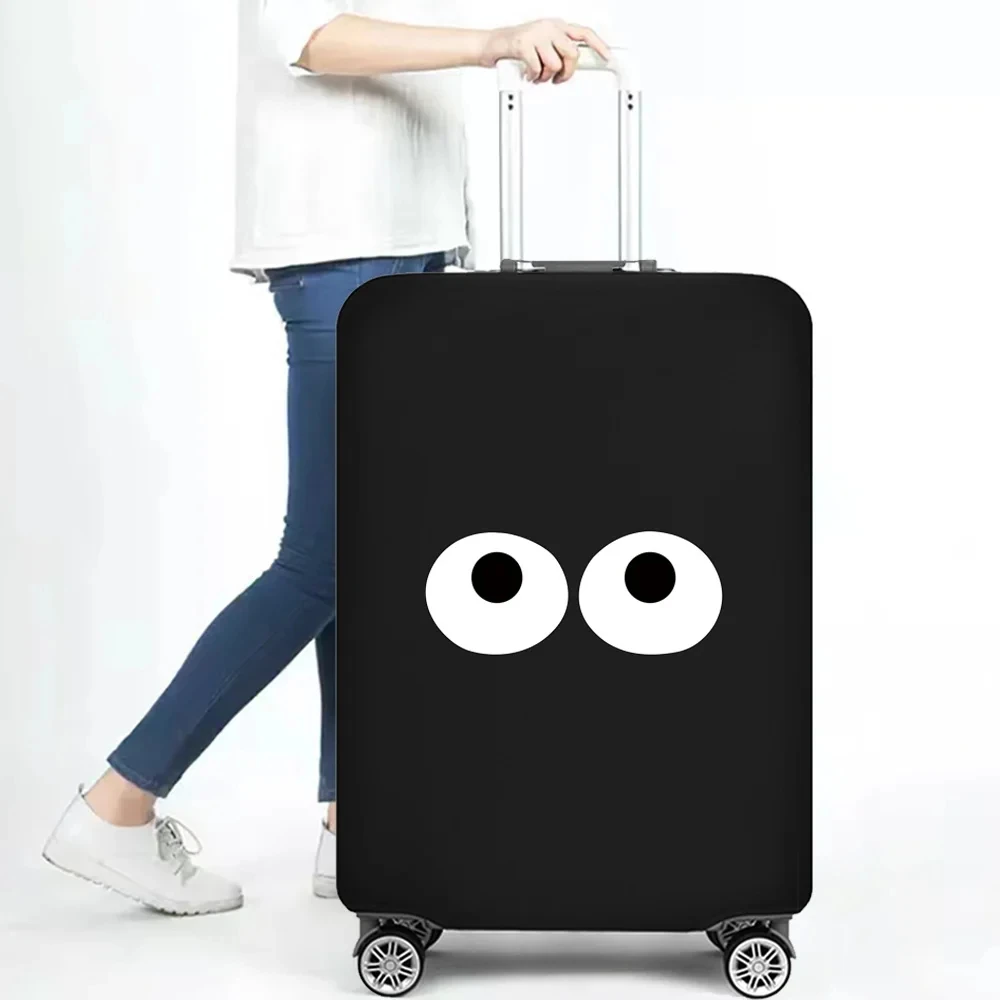 Capa protetora de bagagem com Eye Pattern, Viagem Essentials Acessórios, Suitcase Elastic, Trolley Protect Case, Holiday, 18-32"