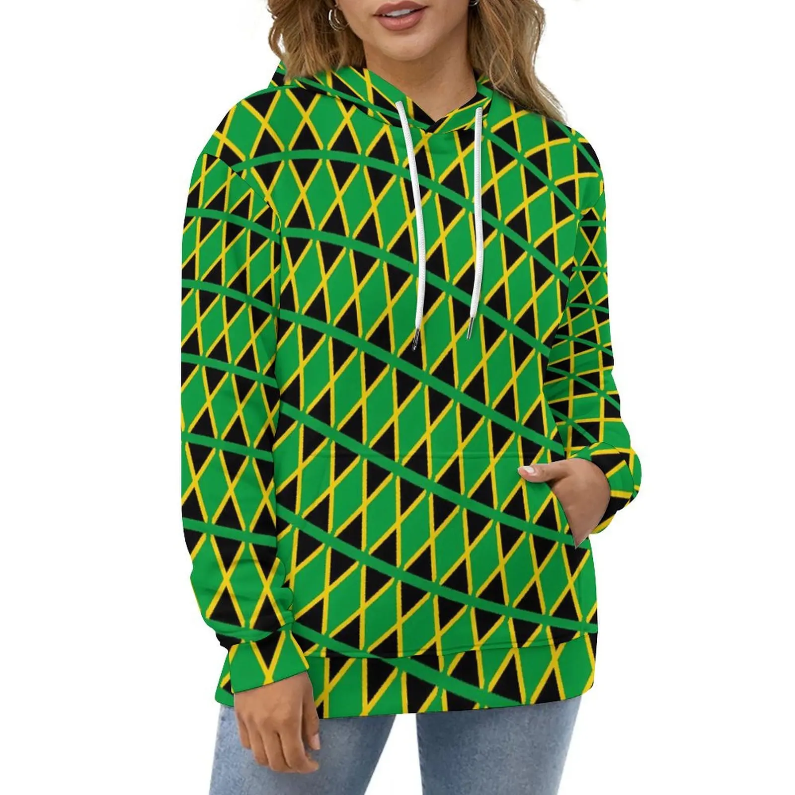 Jamaica Flag Travel Hoodies Long Sleeve Sports Fan Pretty Casual Hoodie Winter Street Fashion Oversize Graphic Loose Sweatshirts