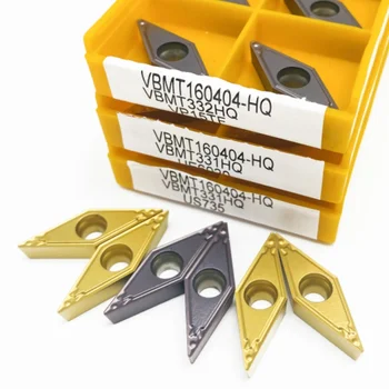 VBMT160404 VBMT160408 HQ VP15TF UE6020 US735 Original CNC Lathe Tool Processing Metal Turning Insert Outer Diameter Cutting Tool