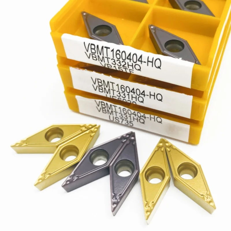 Original Torno Cnc Ferramenta de Corte Metal Torneamento Inserir Diâmetro Externo Ferramenta de Processamento Vbmt160404 Vbmt160408 hq Vp15tf Ue6020 Us735