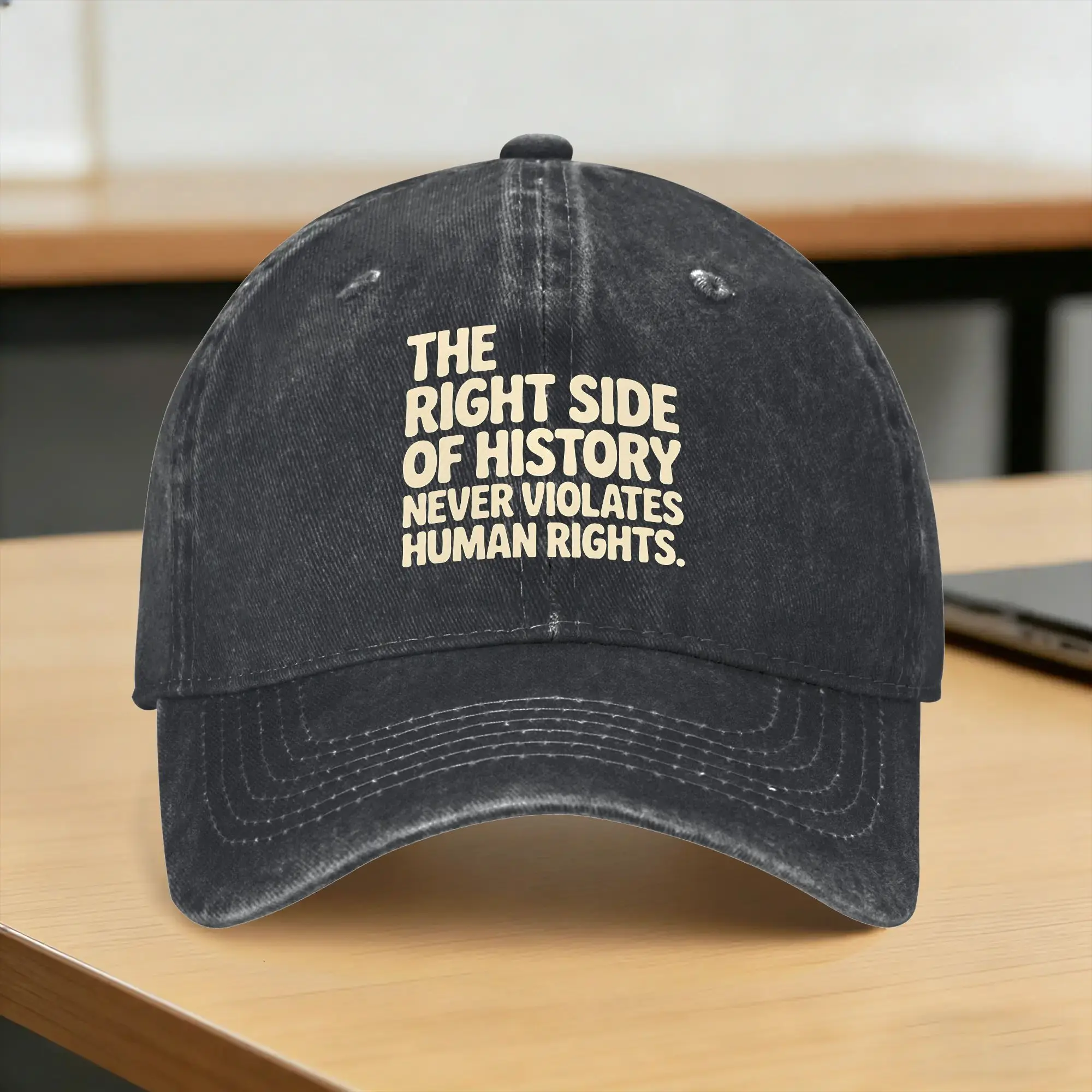 Human Rights Never Belong to History Classic Casual Baseball Cap For Women Men Summer  Hiking Fishing Trucker Hat Trendy