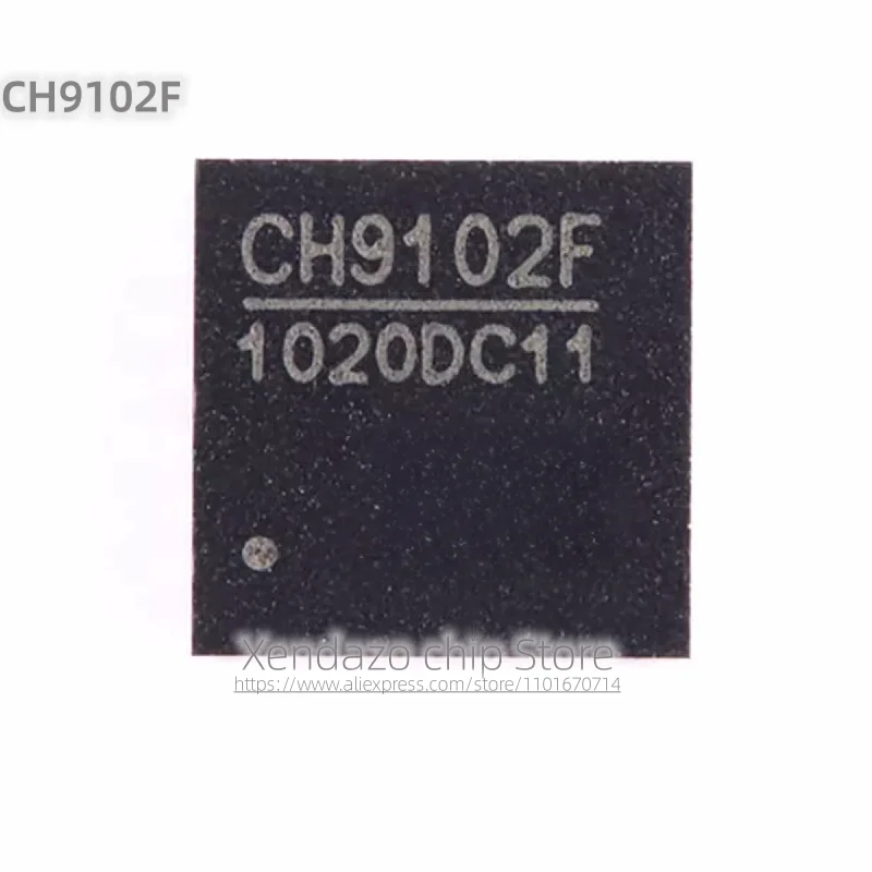 5pcs/lot CH9102F QFN-24 package Original genuine USB control chip