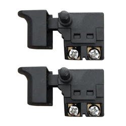 2Pcs Electric Drill Speed Regulating Switch 250V SPST Type Trigger Button Switch Cutting Machine Power Tool Accessories