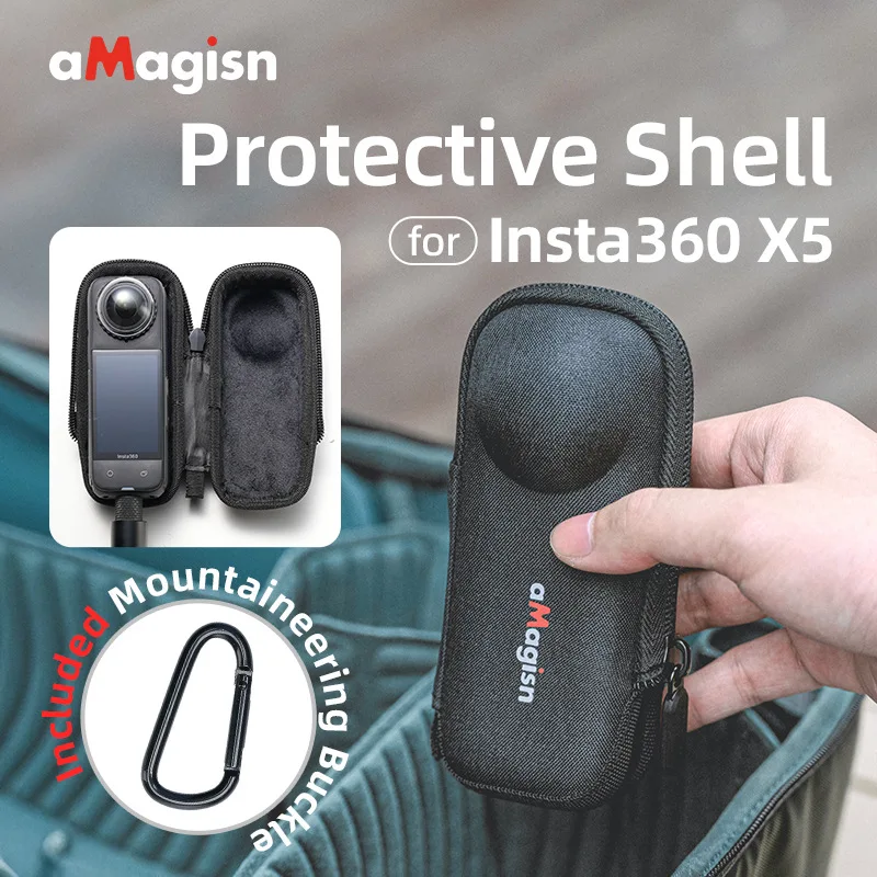 

Suitable For: Insta360 X5 Body Bag Velvet Protective Bag Panoramic Camera Lens Protection Accessories Body Storage Bag EVA+ant C