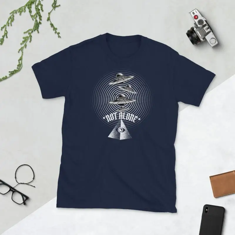 Not Alone T Shirt Ufo Inspired Graphic The Perfect Image Makes A Great Gift For Him Or Her