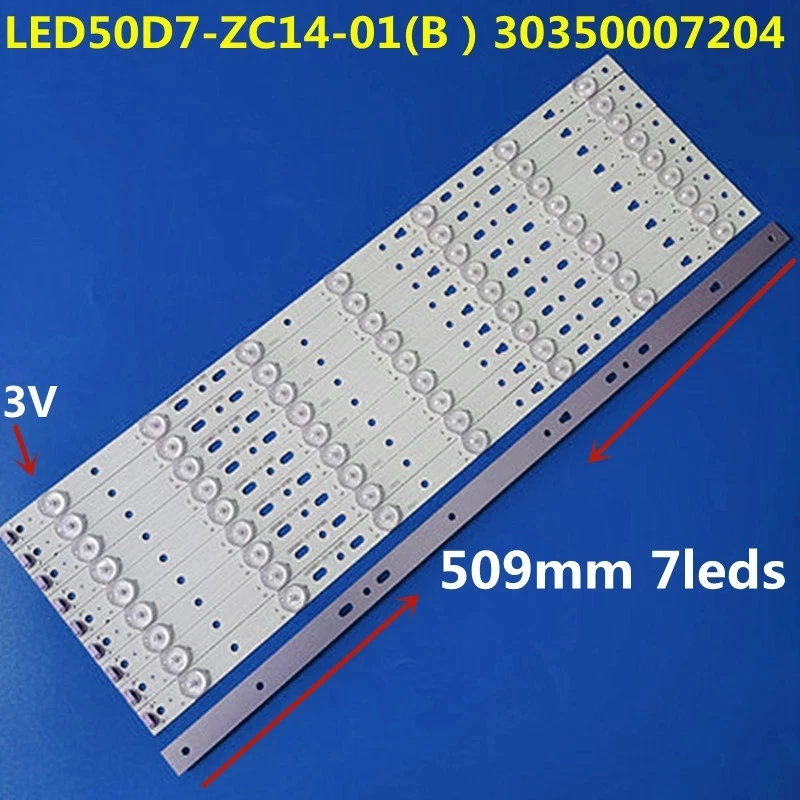 5set LED Strip LED50D7-ZC14-01(B) LED50D14-ZC14-01/02/03/04/05A For D50MF7000 D50MF5000 50S510 LED50A900 LD50U3000 V500HJ1-PE8