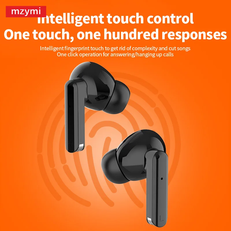 mzymi New TWS Earphone 919 Touch Control Wireless Bluetooth Headphone LED Digital Display In Ear Stereo Sound Headset For XIAOMI