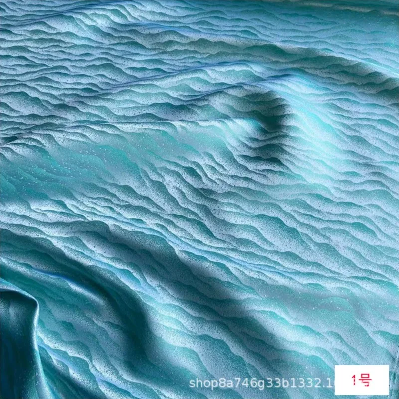 114cm wide jacquard silk brocade fabric yarn-dyed new Chinese-style cheongsam armor