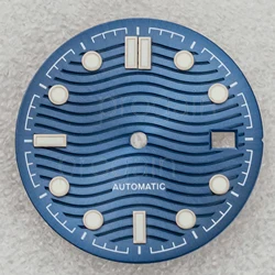 NH35 Watch Dial Seamaster 300 Dial Green Luminous 31mm Watch Dial for NH35 Movement Replacement Accessories Watch Luminous Dial