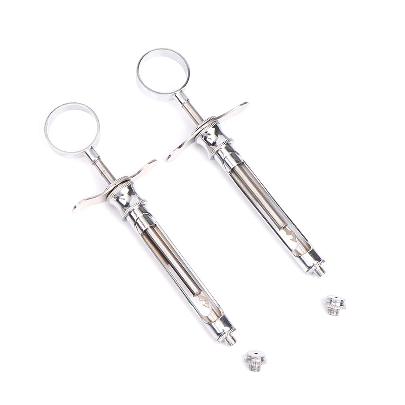 

Dental Stainless Steel Syringe Hooks Tips Tools With 2 Heads 1.8ml Oral Material