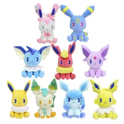 Pokemon Eevee Family Peluche Plush Toy Flareon Vaporeon Espeon Umbreon Leafeon Sylveon Pikachu Stuffed Doll Kid Xmas Gift