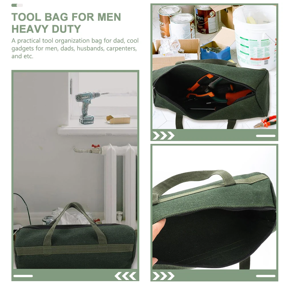 2pcs Multifunctional Tool Bag Lightweight Portable Tote Canvas ganizer Heavy Duty Large Capacity Tools Pouch Small Size