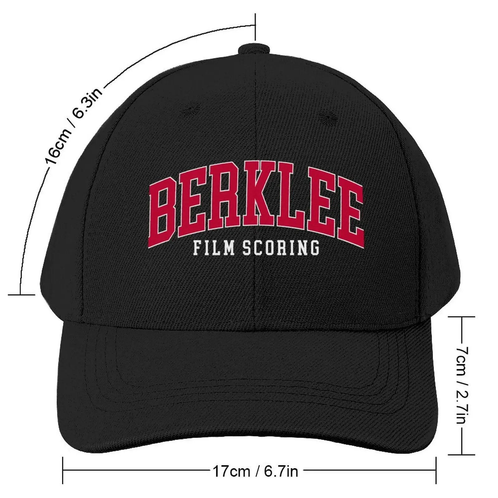 berklee film scoring - college font curved Baseball Cap fishing hat Luxury Hat Bobble Hat Women Beach Fashion Men's