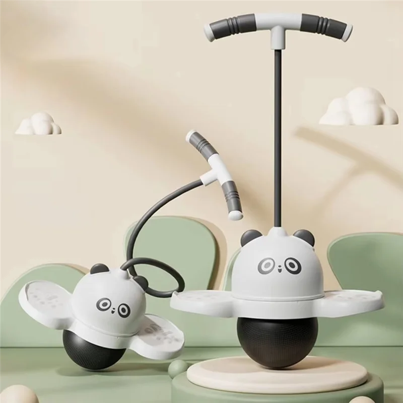 كرة القفز الباندا، توازن التوازن يساعد على نمو طويل اللياقة البدنية، كرة مرنة، معدات رياضية ممتعة للاستخدام في الهواء الطلق