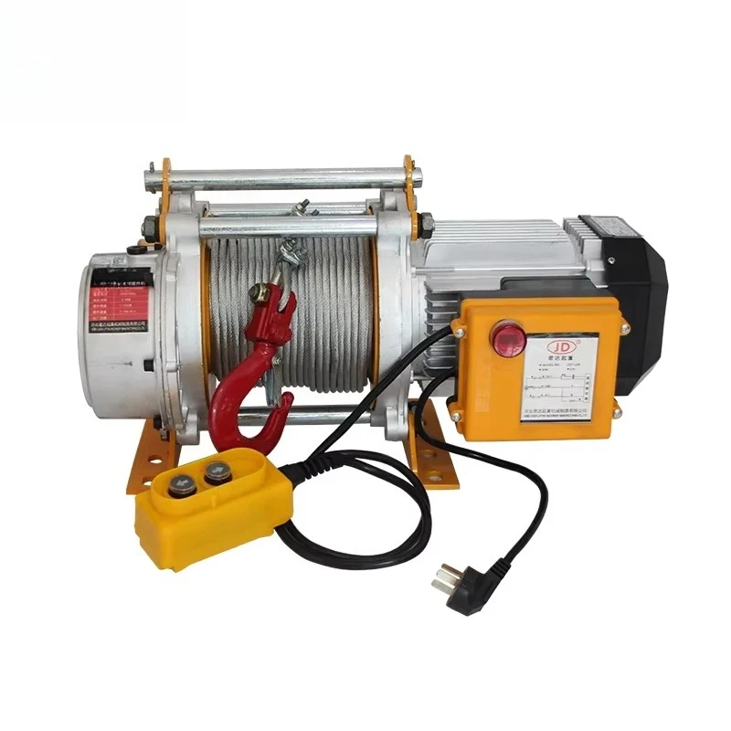 Wireless Remote Control Hoist Wire Rope Crane L Furniture