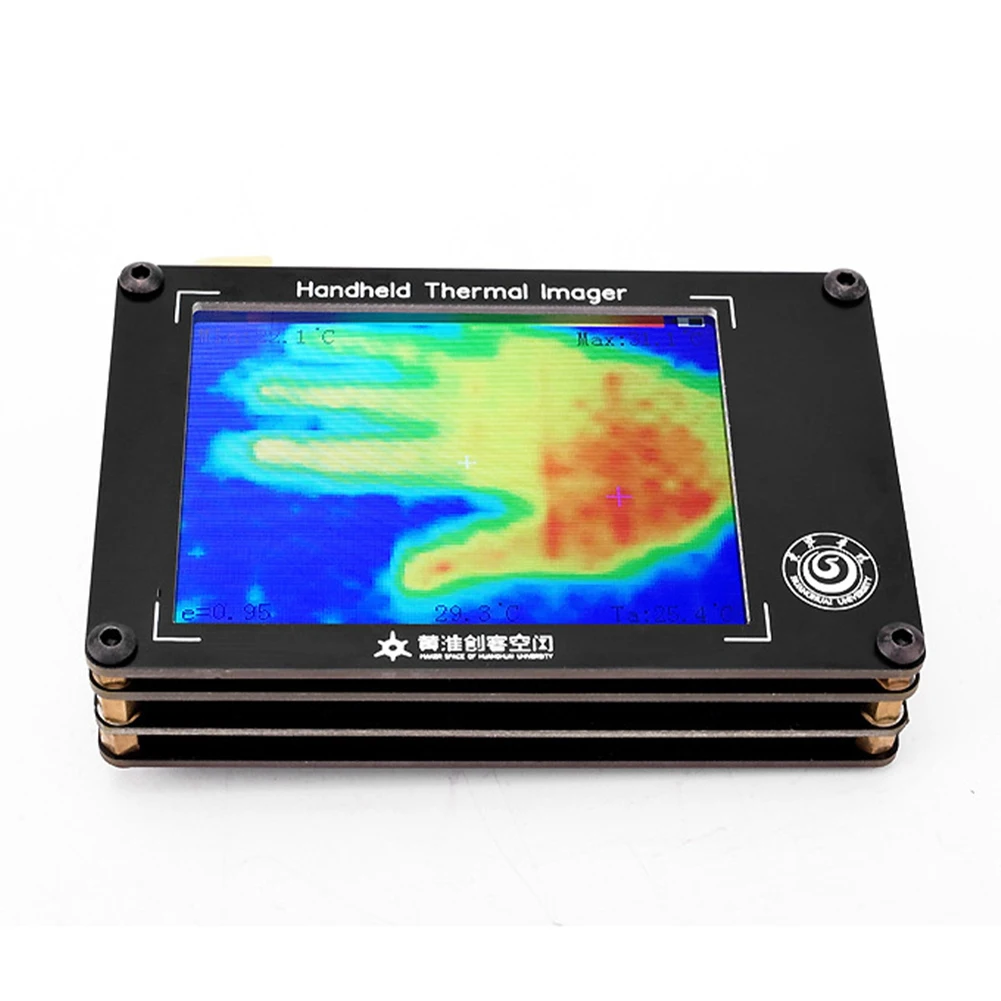 MLX90640 Digital Infrared Thermal Imager 3.4inch LCD Handheld Infrared Temperature Sensors Thermal Imager Detection Tool