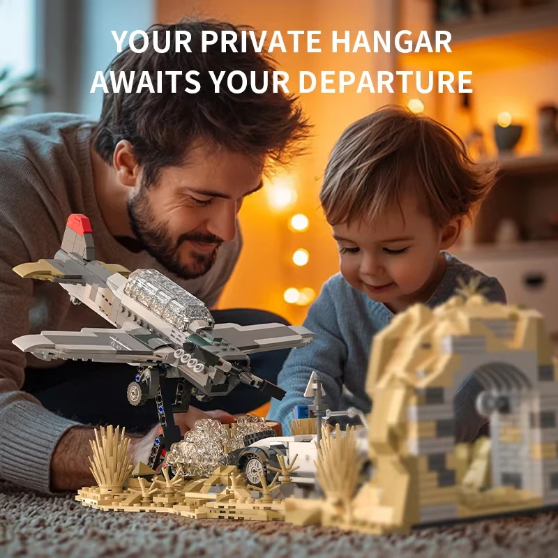 1233 pçs militar indianaed cruzada lutador blocos de construção para jones clássico avião filme veículo céu adereços brinquedos diy presentes