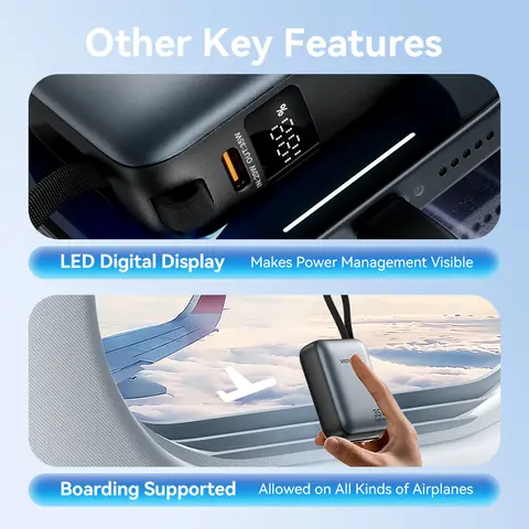 Vention 10000mAh Powerbank Snabbladdande PD 35W Bärbar PowerBank för iPhone 16 15 Pro Max Xiaomi Extern Batteriladdare 8 best sales utomhusbatteri - №8